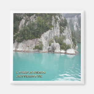 zNO104 LYSEFJORDEN JETTEGRYTE, Norwegen, Kühlschra Magnet
