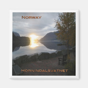 zNO112 HORNINDALSVATNET, Norwegen, Kühlschrank Magnet