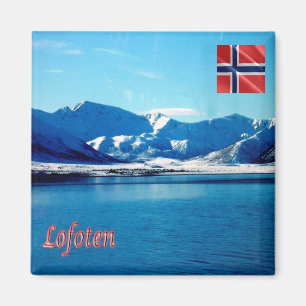 zNO136 LOFOTEN panorama, Norwegen, Kühlschrank Magnet