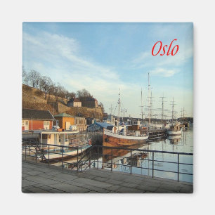 zNO166 OSLO, Norwegen, Europa, Kühlschrank Magnet