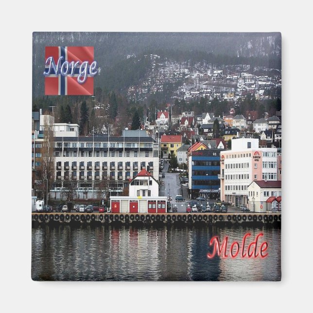 zNO172 MOLDE, Norwegen, Europa, Kühlschrank Magnet (Vorne)