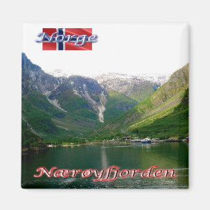 zNO176 NAERØYFJORDEN, Norwegen, Europa, Kühlschran Magnet