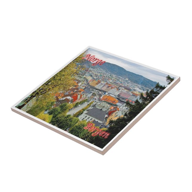 zNO177 BERGEN, Norwegen, Fliese (Seite)
