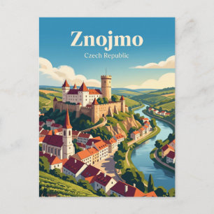 Znojmo, Südmährische Region, Tschechische Republik Postkarte