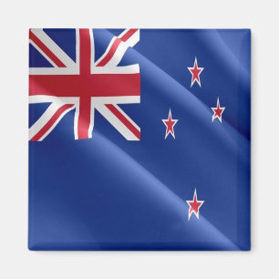 zNZ002 NEUSEELAND-WEHENDE FLAGGE, Ozeanien, Kühlsc Magnet