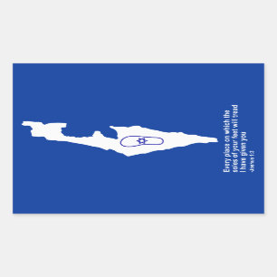 Zo Artzeinu - Joshua 1:3 Rechteckiger Aufkleber