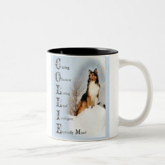 Zobel-raue Collie-Geschenke Zweifarbige Tasse