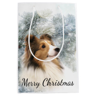 Zobel Sheltie Weihnachten Mittlere Geschenktüte