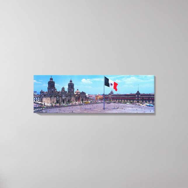 Zocalo, Mexiko-Stadt, Mexiko Leinwanddruck (Vorderseite)