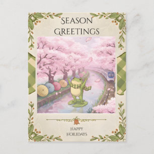 Zochi beim Kirschblütenfest Postkarte