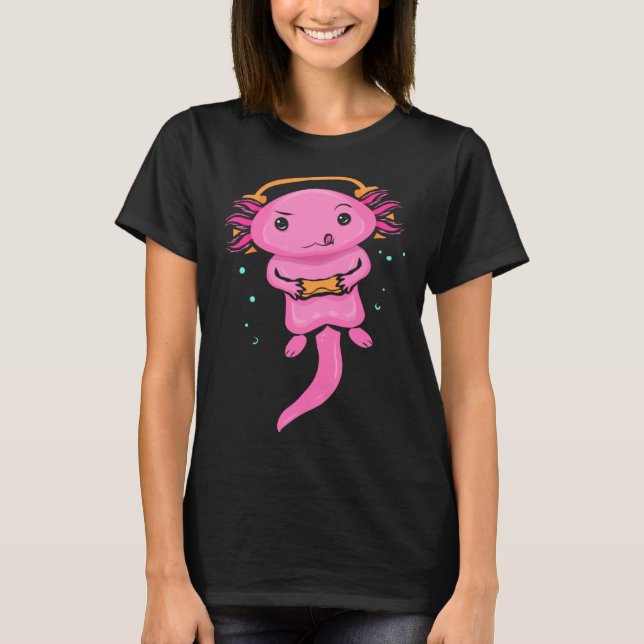 Zocker Axolotl  Video Gaming  for Gamers T-Shirt (Vorderseite)