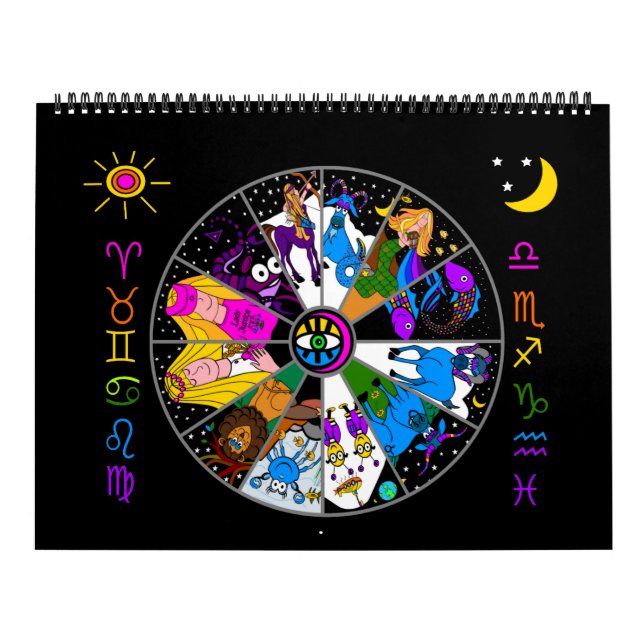 ZODIAC 12 MONATE KALENDER Mutter Zodiac und Freund (Titelbild)