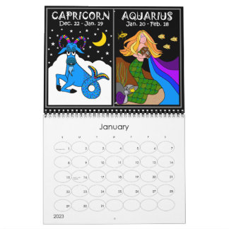 ZODIAC 12 MONATLICHE KALENDER