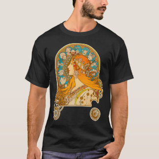 Zodiac (1896) - Alphonse Mucha. Hoch T-Shirt
