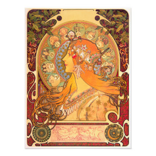 Zodiac, 1896 von Alphonse Mucha Fotodruck