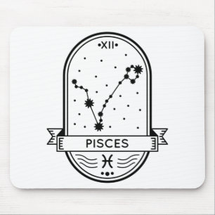 ZODIAC-ABZEICHEN-KONSTELLATIONSSTROKE MOUSEPAD