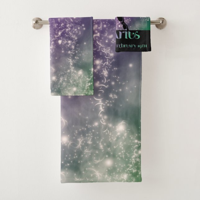 Zodiac : Aquarius Blue & Purple Space Design (En situation)