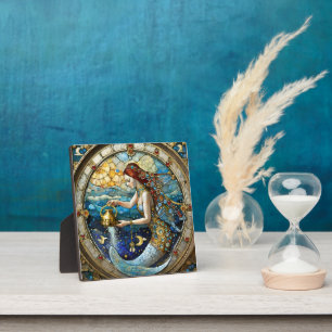Zodiac - Aquarius Die Meerjungfrau Fotoplatte