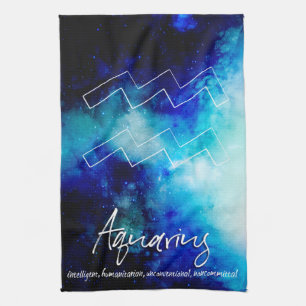 Zodiac: Aquarius Geschirrtuch