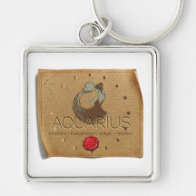 Zodiac - Aquarius - Keychain