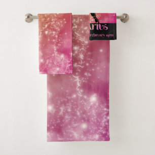 Zodiac : Aquarius Lime Green & Pink Space Design