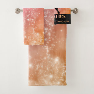 Zodiac : Aquarius Pink & Peach Space Design