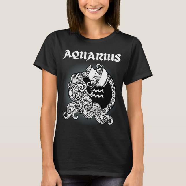 Zodiac Aquarius T-Shirt (Vorderseite)