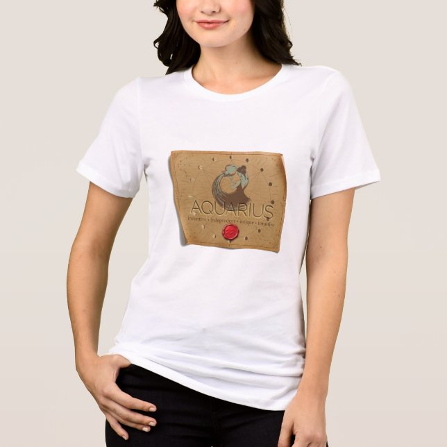 Zodiac - Aquarius - T Shirt (Vorderseite)