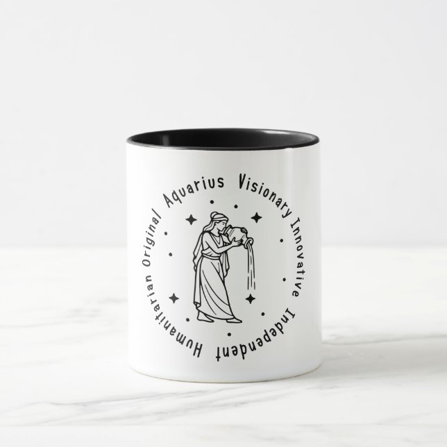 Zodiac Aquarius Tasse (Zentrum)