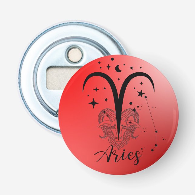 Zodiac Aries Flaschenöffner (Vorderseite)