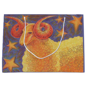 Zodiac Aries Geschenktasche groß Große Geschenktüte
