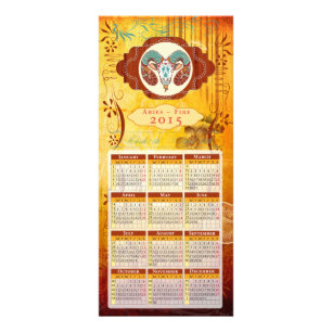 ZODIAC Aries - Rackkarte / Postkarte / Kalender Werbekarte