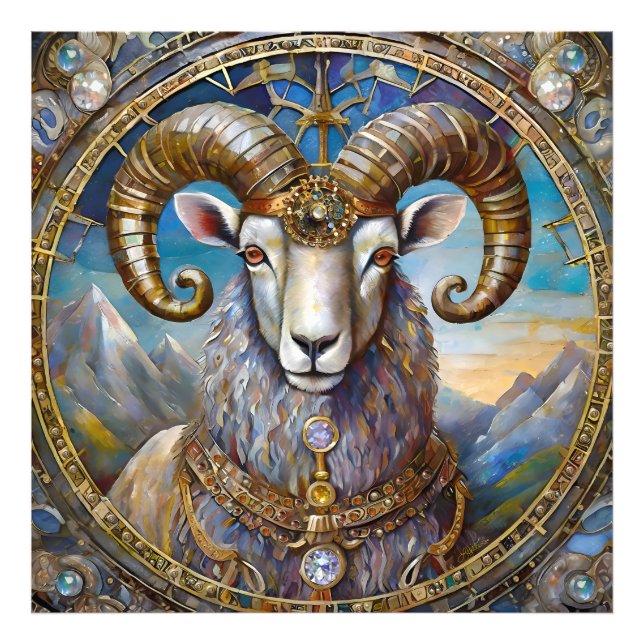 Zodiac - Aries the Ram Fotodruck (Vorne)