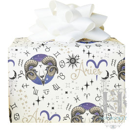 Zodiac Aries Wrapping Paper Geschenkpapier