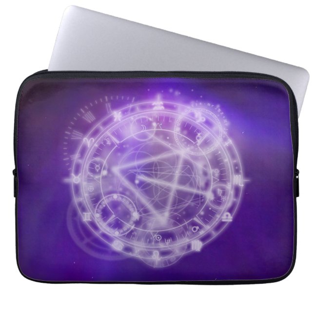 Zodiac Astrologie Chart Laptopschutzhülle (Vorderseite)