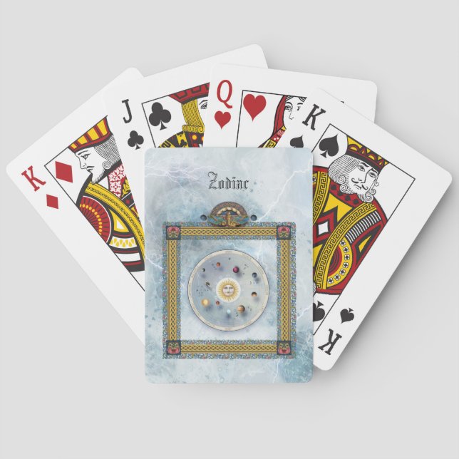 Zodiac Astrologie Spielkarten (Rückseite)