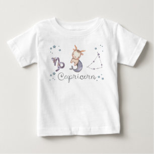 Zodiac-Baby Steinbock-Baby-Body-Anzug und T-Shirt