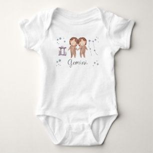 Zodiac Baby Zwillinge Babys Body und T-Shirt Strampler
