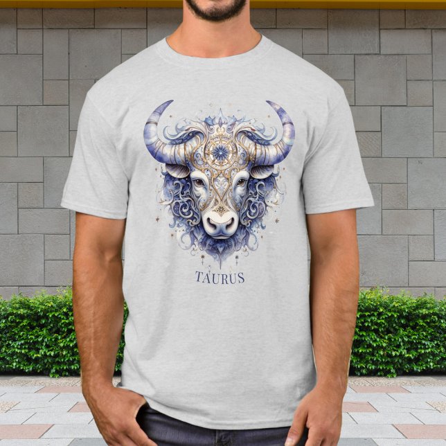 Zodiac Bull Symbol Celestial Fantasy Taurus Mens T-Shirt (Von Creator hochgeladen)