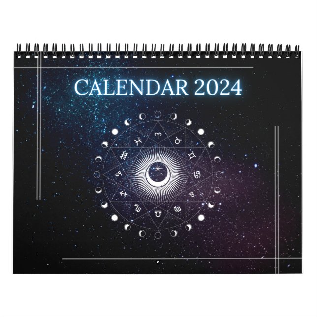 Zodiac Calander 2024 Kalender Astrologie (Titelbild)