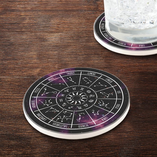Zodiac Calendar Untersetzer | Sternzeichen für Ast (Von Creator hochgeladen)