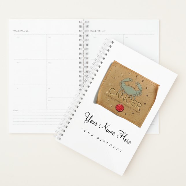 Zodiac - Cancer - Personalized Day Planner Planer (Anzeige)