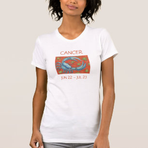 Zodiac Cancer T - Shirt Ladys text