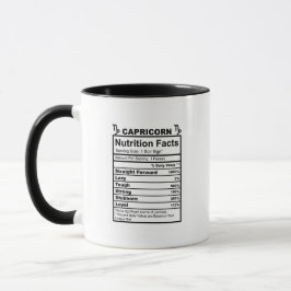Zodiac Capricorn Nutrition Fakte Tasse