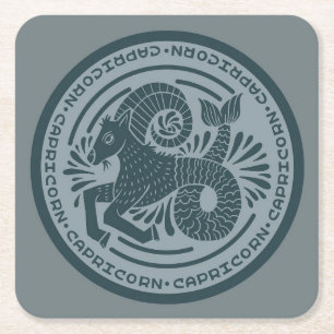 Zodiac Capricorn Rechteckiger Pappuntersetzer