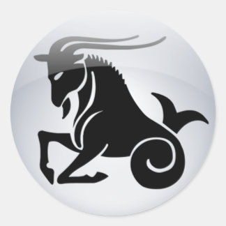 Zodiac Capricorn Runder Aufkleber