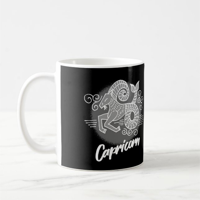 Zodiac Capricorn Symbol Coffee Tasse (Links)