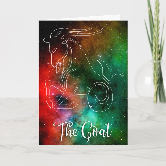 Zodiac: Capricorn 'The Goat' Karte (Vorderseite)