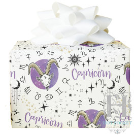 Zodiac Capricorn Wrapping Paper Geschenkpapier