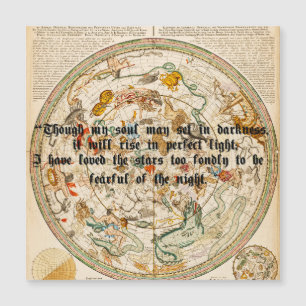 Zodiac Carte céleste Astrologie Stars Citation Art